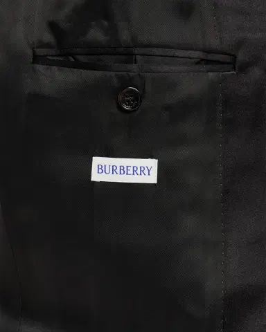 Burberry Men 's Grain de Poudre Wool Tuxedo Jacket | Thumbnail 6 Burberry Men 's Grain de Poudre Wool Tuxedo Jacket | Thumbnail 6