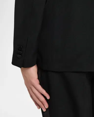 Burberry Men 's Grain de Poudre Wool Tuxedo Jacket | Thumbnail 8 Burberry Men 's Grain de Poudre Wool Tuxedo Jacket | Thumbnail 8