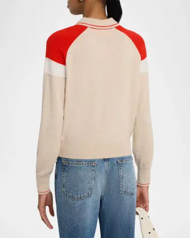 Guest in Residence Alpine Collegiate Cashmere Polo Sweater | Thumbnail 2 Guest in Residence Alpine Collegiate Cashmere Polo Sweater | Thumbnail 2