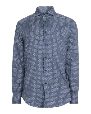 Brunello Cucinelli Men 's Cotton Geometric Medallion Slim-Fit Button-Down Shirt | Thumbnail 1 Brunello Cucinelli Men 's Cotton Geometric Medallion Slim-Fit Button-Down Shirt | Thumbnail 1