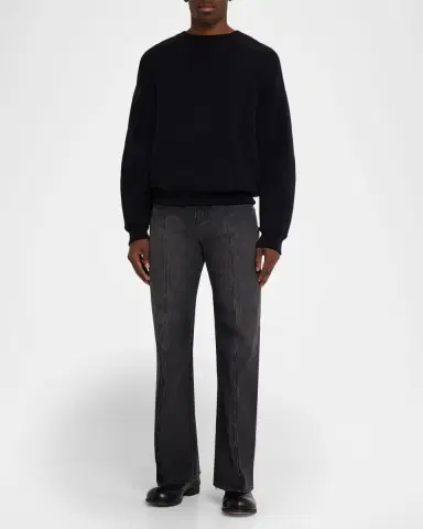 Helmut Lang Men's Center-Seam Straight Leg Jeans | Thumbnail 2 Helmut Lang Men's Center-Seam Straight Leg Jeans | Thumbnail 2
