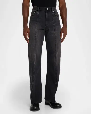 Helmut Lang Men's Center-Seam Straight Leg Jeans | Thumbnail 4 Helmut Lang Men's Center-Seam Straight Leg Jeans | Thumbnail 4