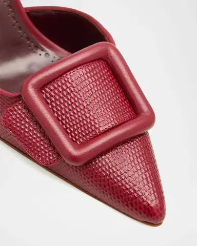 Manolo Blahnik 70mm Mayslibi Embossed Leather Slingback Pumps | Thumbnail 9 Manolo Blahnik 70mm Mayslibi Embossed Leather Slingback Pumps | Thumbnail 9