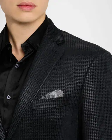 Robert Graham Men's Colden Velvet Houndstooth Blazer | Thumbnail 4 Robert Graham Men's Colden Velvet Houndstooth Blazer | Thumbnail 4