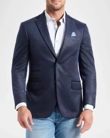 Robert Graham Men's Colden Velvet Houndstooth Blazer | Thumbnail 3 Robert Graham Men's Colden Velvet Houndstooth Blazer | Thumbnail 3
