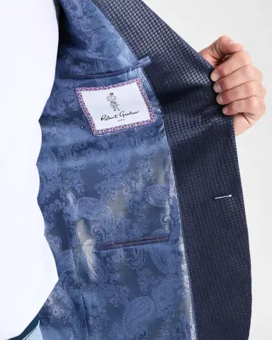 Robert Graham Men's Colden Velvet Houndstooth Blazer | Thumbnail 4 Robert Graham Men's Colden Velvet Houndstooth Blazer | Thumbnail 4