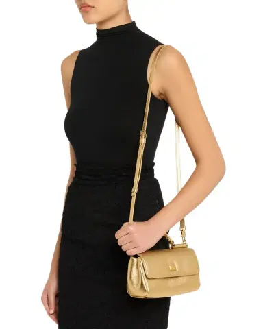 Dolce & Gabbana My Sicily Laminated Leather Top-Handle Bag | Thumbnail 1 Dolce & Gabbana My Sicily Laminated Leather Top-Handle Bag | Thumbnail 1