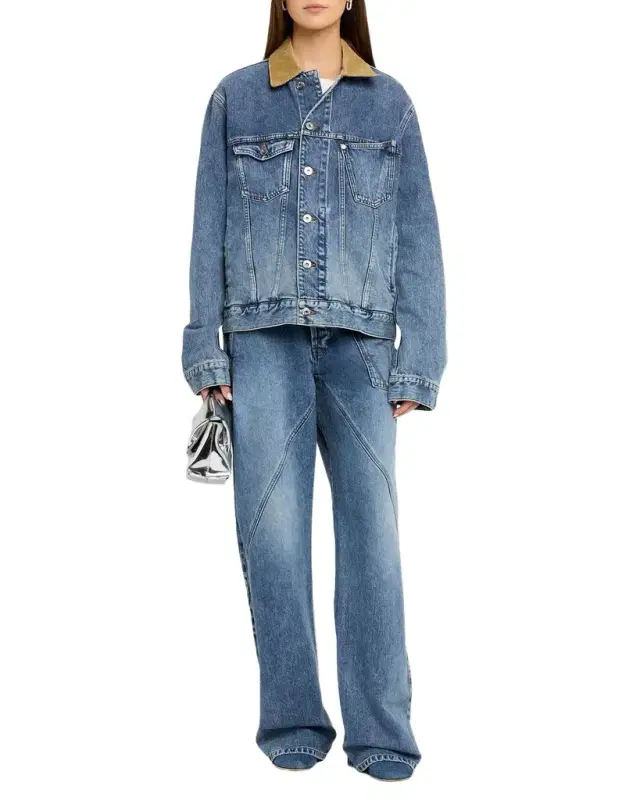 Corduroy Collar Denim Jacket Corduroy Collar Denim Jacket