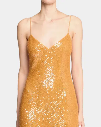 Halston Glora Sequined V-Neck Gown | Thumbnail 13 Halston Glora Sequined V-Neck Gown | Thumbnail 13