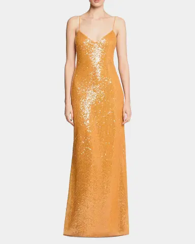 Halston Glora Sequined V-Neck Gown | Thumbnail 10 Halston Glora Sequined V-Neck Gown | Thumbnail 10