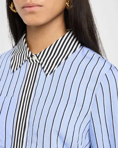 Ramy Brook Solana Striped Mini Shirtdress | Thumbnail 5 Ramy Brook Solana Striped Mini Shirtdress | Thumbnail 5