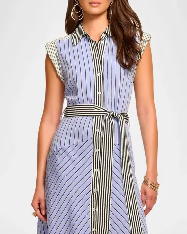 Ramy Brook Vivienne Striped Midi Shirtdress | Thumbnail 3 Ramy Brook Vivienne Striped Midi Shirtdress | Thumbnail 3