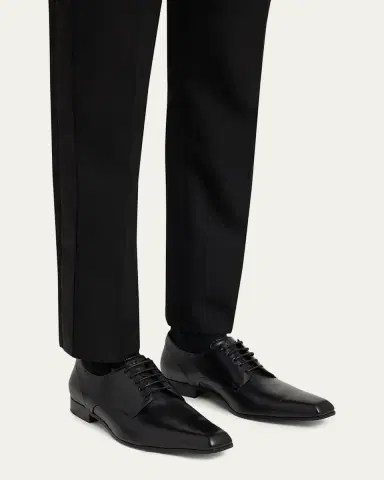Alexander McQueen Men's Artie Leather Derby Shoes | Thumbnail 2 Alexander McQueen Men's Artie Leather Derby Shoes | Thumbnail 2