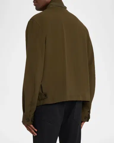 TOM FORD Men's Harrington Wool, Cashmere and Silk Jacket | Thumbnail 2 TOM FORD Men's Harrington Wool, Cashmere and Silk Jacket | Thumbnail 2