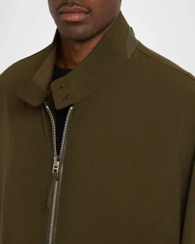 TOM FORD Men's Harrington Wool, Cashmere and Silk Jacket | Thumbnail 4 TOM FORD Men's Harrington Wool, Cashmere and Silk Jacket | Thumbnail 4