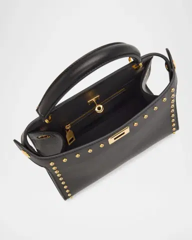 Michino Paris Lutece Mini Studded Leather Top-Handle Bag | Thumbnail 3 Michino Paris Lutece Mini Studded Leather Top-Handle Bag | Thumbnail 3
