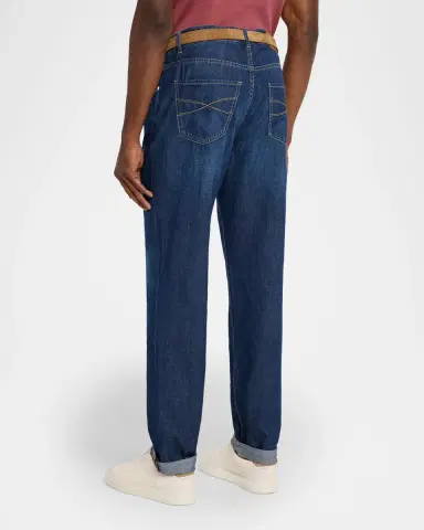 Brunello Cucinelli Men 's Denim Classic Fit Five-Pocket Jeans | Thumbnail 3 Brunello Cucinelli Men 's Denim Classic Fit Five-Pocket Jeans | Thumbnail 3