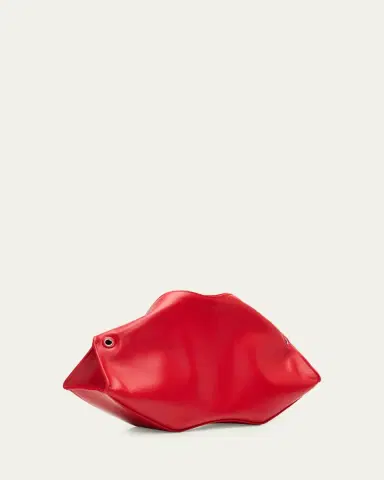 McQueen Manta Sculptural Smooth Leather Clutch Bag | Thumbnail 3 McQueen Manta Sculptural Smooth Leather Clutch Bag | Thumbnail 3