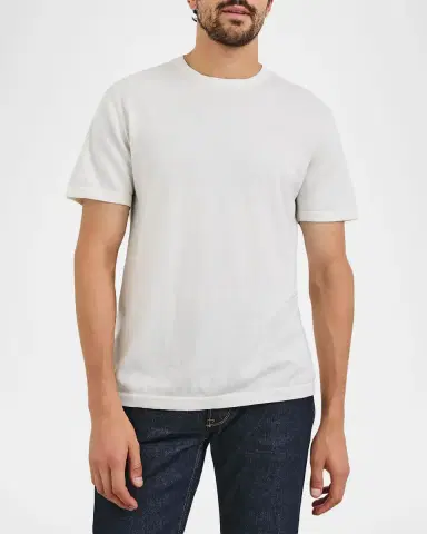 Rails Men 's Mason Cotton and Cashmere Solid Crewneck T-Shirt | Thumbnail 3 Rails Men 's Mason Cotton and Cashmere Solid Crewneck T-Shirt | Thumbnail 3
