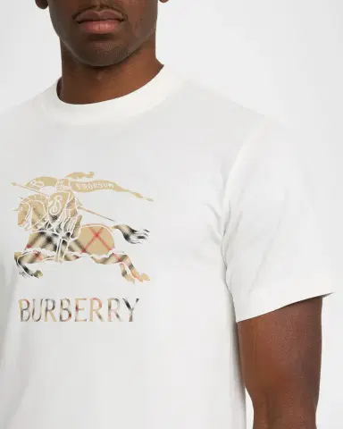 Burberry Men 's Check EKD Cotton T-Shirt | Thumbnail 5 Burberry Men 's Check EKD Cotton T-Shirt | Thumbnail 5