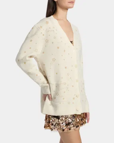 LoveShackFancy Mar Wool Celestial Jacquard Cardigan | Thumbnail 6 LoveShackFancy Mar Wool Celestial Jacquard Cardigan | Thumbnail 6
