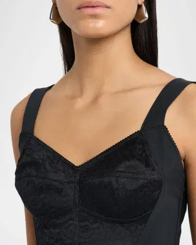 Dolce & Gabbana Lace Jacquard Crop Bustier Top | Thumbnail 4 Dolce & Gabbana Lace Jacquard Crop Bustier Top | Thumbnail 4