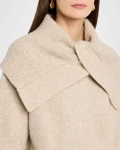 Co Funnel-Neck Wool-Cashmere Cardigan | Thumbnail 5 Co Funnel-Neck Wool-Cashmere Cardigan | Thumbnail 5
