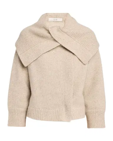 Co Funnel-Neck Wool-Cashmere Cardigan | Thumbnail 1 Co Funnel-Neck Wool-Cashmere Cardigan | Thumbnail 1