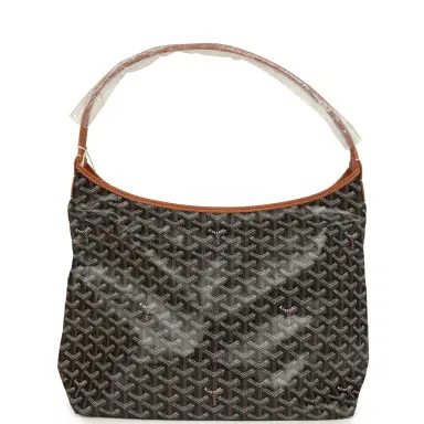 goyard Goyard Goyardine Canvas Black and Brown Hand-Painted Heart Boheme Hobo PM Palladium Hardware | Thumbnail 5 goyard Goyard Goyardine Canvas Black and Brown Hand-Painted Heart Boheme Hobo PM Palladium Hardware | Thumbnail 5
