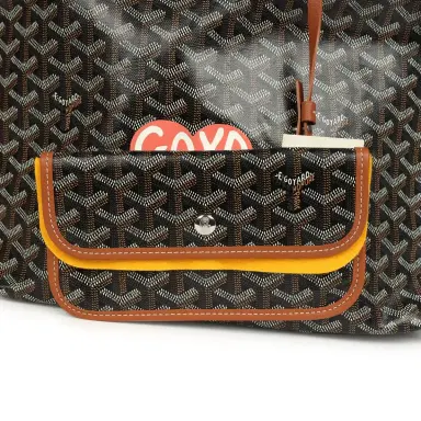 goyard Goyard Goyardine Canvas Black and Brown Hand-Painted Heart Boheme Hobo PM Palladium Hardware | Thumbnail 8 goyard Goyard Goyardine Canvas Black and Brown Hand-Painted Heart Boheme Hobo PM Palladium Hardware | Thumbnail 8