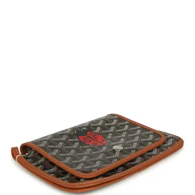 goyard Goyard Goyardine Canvas Black and Tan Ladybug Plumet Pocket Wallet Palladium Hardware | Thumbnail 5 goyard Goyard Goyardine Canvas Black and Tan Ladybug Plumet Pocket Wallet Palladium Hardware | Thumbnail 5