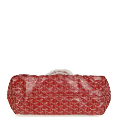 goyard Goyard Goyardine Red Saint Louis PM Tote Bag Palladium Hardware | Thumbnail 7 goyard Goyard Goyardine Red Saint Louis PM Tote Bag Palladium Hardware | Thumbnail 7
