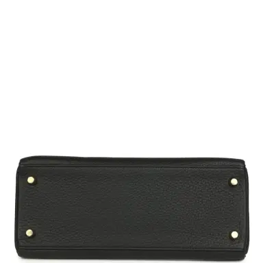 HERMÈS Hermes Kelly Retourne 28 Black Clemence Gold Hardware | Thumbnail 6 HERMÈS Hermes Kelly Retourne 28 Black Clemence Gold Hardware | Thumbnail 6