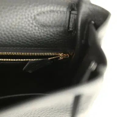 HERMÈS Hermes Kelly Retourne 28 Black Clemence Gold Hardware | Thumbnail 9 HERMÈS Hermes Kelly Retourne 28 Black Clemence Gold Hardware | Thumbnail 9