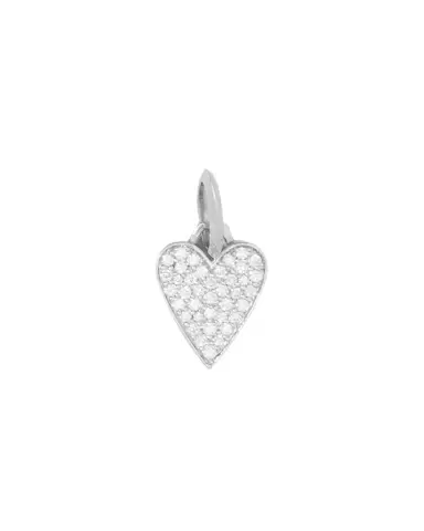 Jennifer Fisher Small Heart with Pavé White Diamonds | Thumbnail 1 Jennifer Fisher Small Heart with Pavé White Diamonds | Thumbnail 1