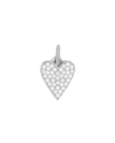 Jennifer Fisher Medium Heart with Pavé White Diamonds | Thumbnail 1 Jennifer Fisher Medium Heart with Pavé White Diamonds | Thumbnail 1
