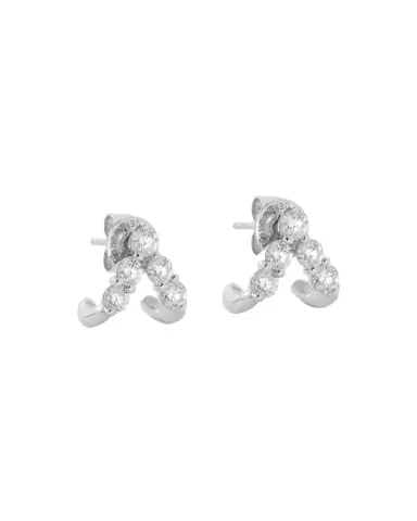 Jennifer Fisher Floating Five Diamond Double Huggies | Thumbnail 1 Jennifer Fisher Floating Five Diamond Double Huggies | Thumbnail 1