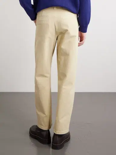 A.P.C. Ville Cropped Straight-Leg Cotton-Gabardine Chinos - Men | Thumbnail 4 A.P.C. Ville Cropped Straight-Leg Cotton-Gabardine Chinos - Men | Thumbnail 4