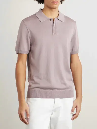 MR P. Silk and Cotton-Blend Polo Shirt - Men | Thumbnail 3 MR P. Silk and Cotton-Blend Polo Shirt - Men | Thumbnail 3