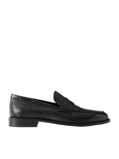 Manolo Blahnik Perry Lizard-Effect Leather Penny Loafers - Men | Thumbnail 1 Manolo Blahnik Perry Lizard-Effect Leather Penny Loafers - Men | Thumbnail 1
