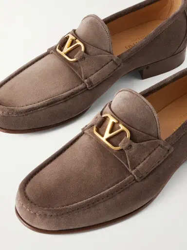 Valentino Garavani Logo-Embellished Suede Loafers - Men | Thumbnail 5 Valentino Garavani Logo-Embellished Suede Loafers - Men | Thumbnail 5
