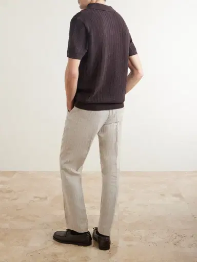 MR P. Open-Knit Organic Cotton Polo Shirt - Men | Thumbnail 4 MR P. Open-Knit Organic Cotton Polo Shirt - Men | Thumbnail 4