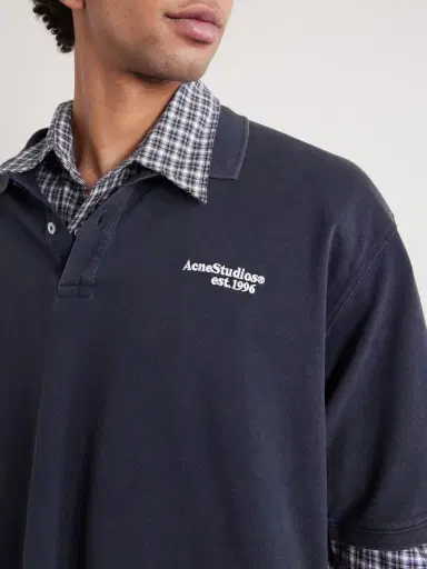 Acne Studios Egnes Logo-Embroidered Cotton Piqué Polo Shirt - Men | Thumbnail 5 Acne Studios Egnes Logo-Embroidered Cotton Piqué Polo Shirt - Men | Thumbnail 5