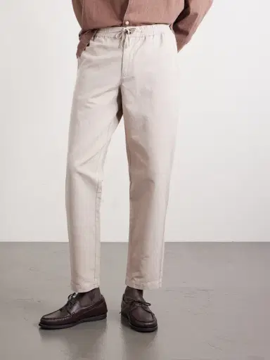 MR P. Straight-Leg Cotton and Linen-Blend Twill Drawstring Trousers - Men | Thumbnail 3 MR P. Straight-Leg Cotton and Linen-Blend Twill Drawstring Trousers - Men | Thumbnail 3