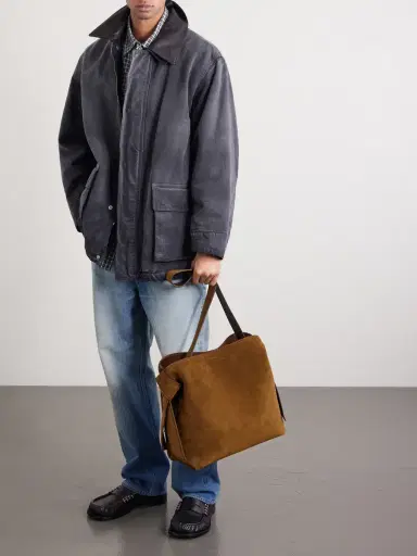 Acne Studios Musubi Suede Shoulder Bag - Men | Thumbnail 2 Acne Studios Musubi Suede Shoulder Bag - Men | Thumbnail 2