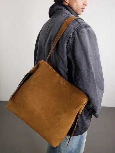 Acne Studios Musubi Suede Shoulder Bag - Men | Thumbnail 3 Acne Studios Musubi Suede Shoulder Bag - Men | Thumbnail 3