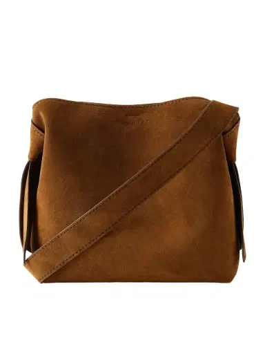 Acne Studios Musubi Suede Shoulder Bag - Men | Thumbnail 1 Acne Studios Musubi Suede Shoulder Bag - Men | Thumbnail 1