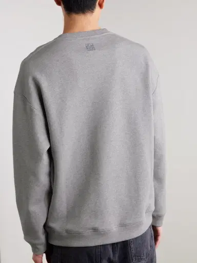Loewe Logo-Print Cotton-Jersey Sweatshirt - Men | Thumbnail 3 Loewe Logo-Print Cotton-Jersey Sweatshirt - Men | Thumbnail 3