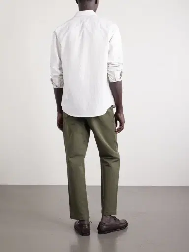 MR P. Straight-Leg Cotton and Linen-Blend Twill Drawstring Trousers - Men | Thumbnail 4 MR P. Straight-Leg Cotton and Linen-Blend Twill Drawstring Trousers - Men | Thumbnail 4