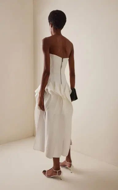 Maticevski Breakout Strapless Midi Dress | Thumbnail 4 Maticevski Breakout Strapless Midi Dress | Thumbnail 4